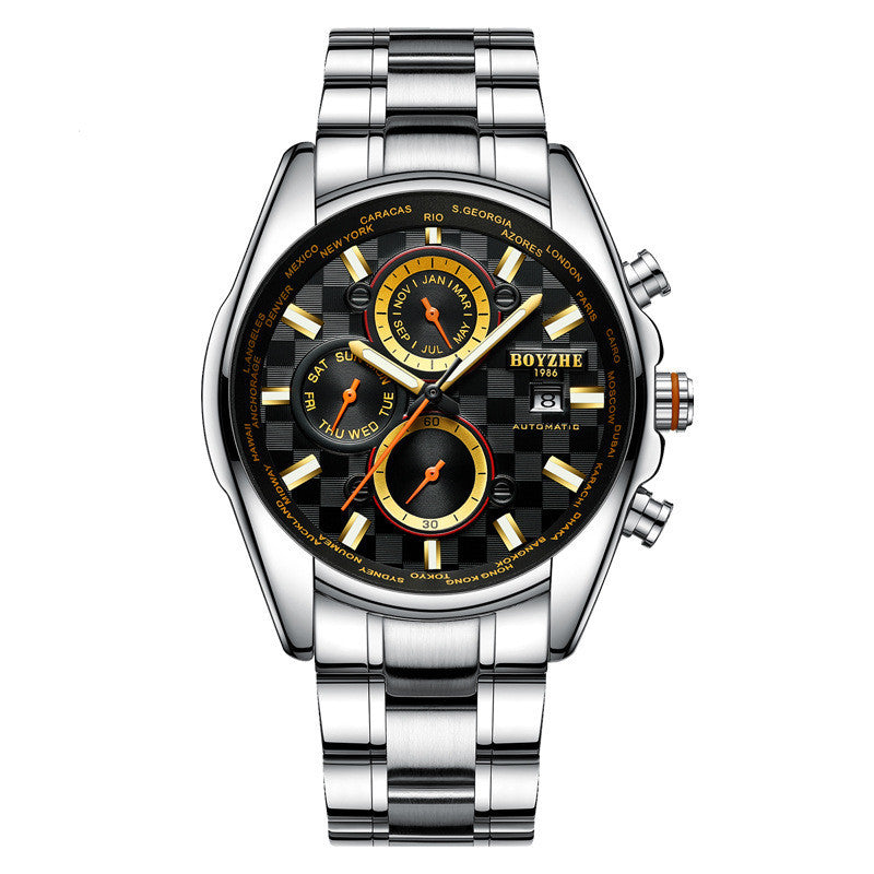 Luminous Waterproof Business Men's Mechanical Watch