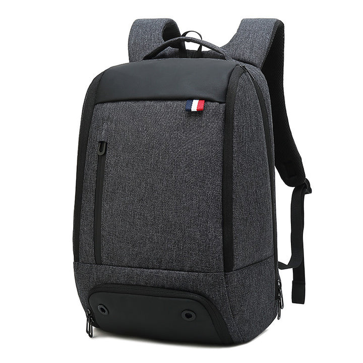 Men's Business Backpack Large Capacity Korean Version Multifunctional Anti-Theft Backpack Oxford Cloth Waterproof Student School Bag