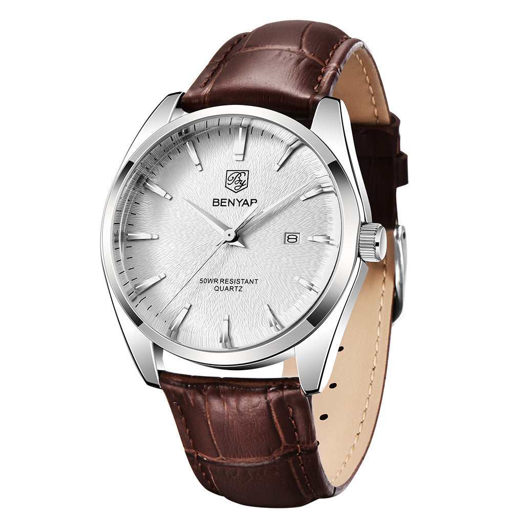 Quartz Simple Tide Waterproof Business Leather Watch