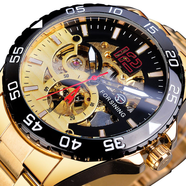 Men's Fashion Hollow Waterproof Automatic Mechanical Watch