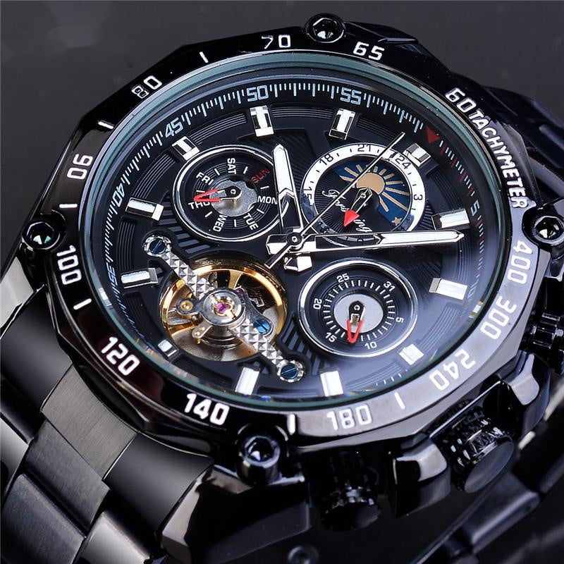 Tourbillon multifunctional waterproof automatic mechanical watch