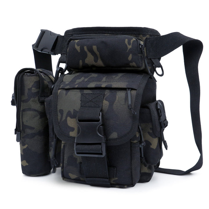 Cross Border Outdoor Luya Tactical Waist bag Camouflage Bag Tourism Cycling Fishing Bag Cross Span Single Shoulder Crossbody Catapult Leg Bag