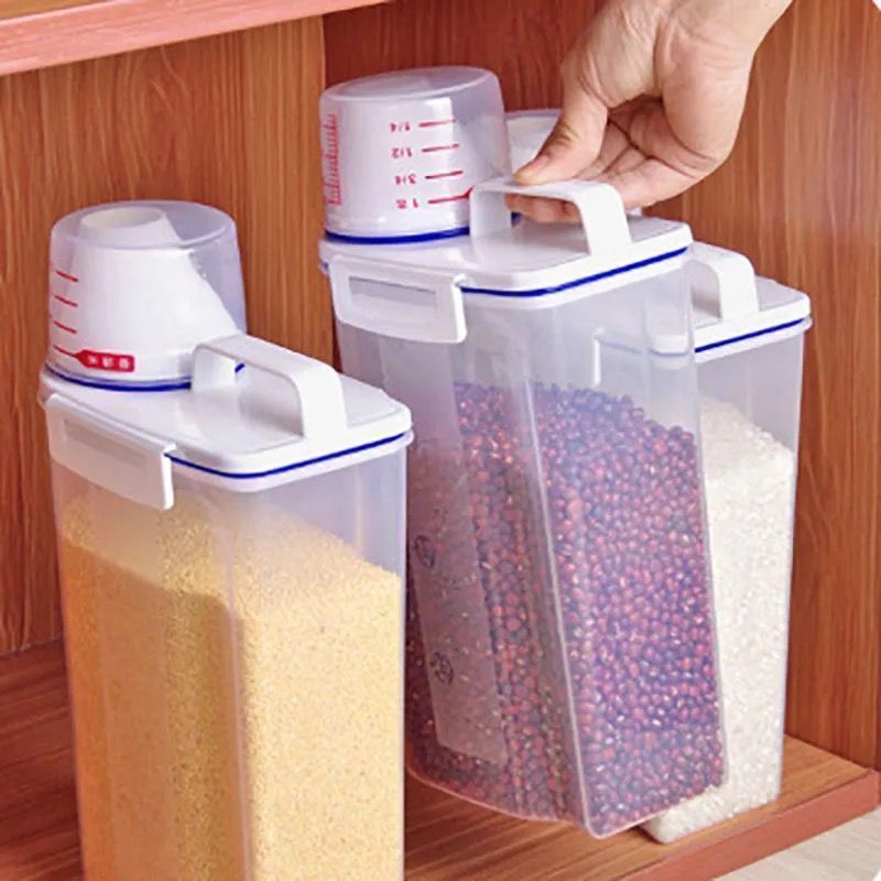 Japanese-Style Classification Rice Bucket Household Moisture-Proof 20 Kg Multi-Grain Sealed Storage Box Multifunctional