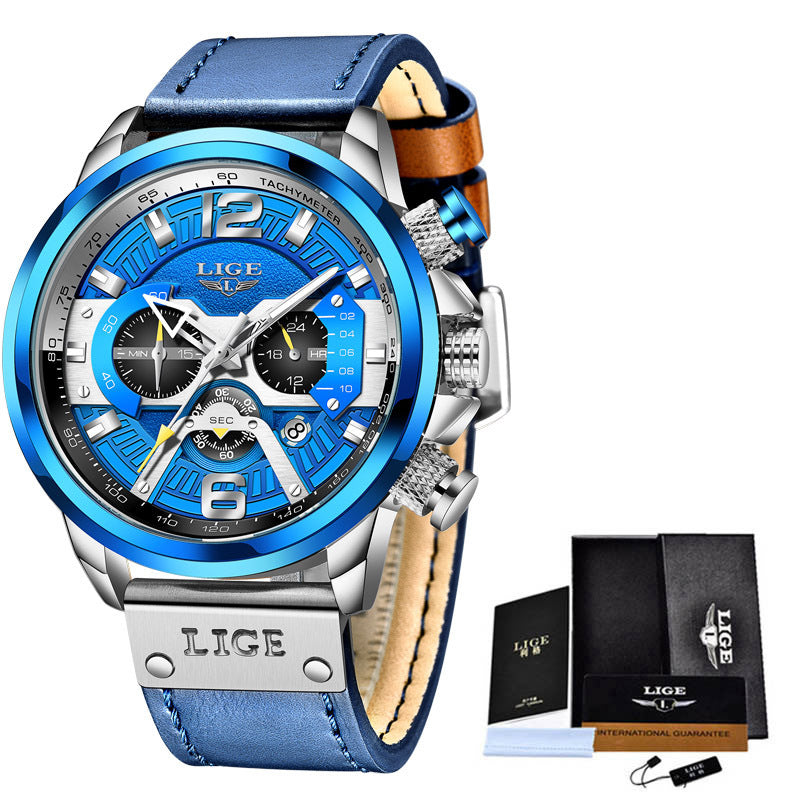 Men's Quartz Watch Multifunction Sports Watch Waterproof Watch