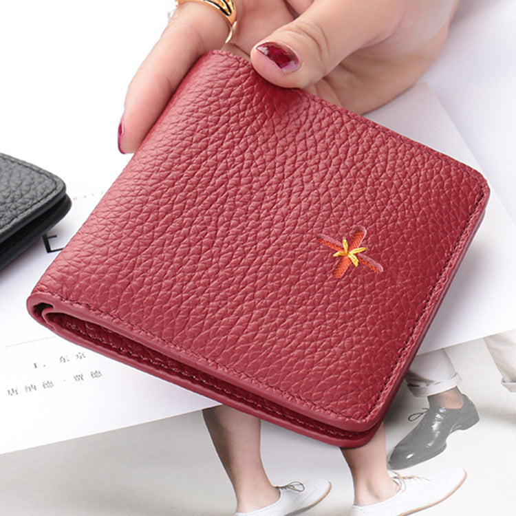 Multi-card Folding Mini Leather Coin Purse