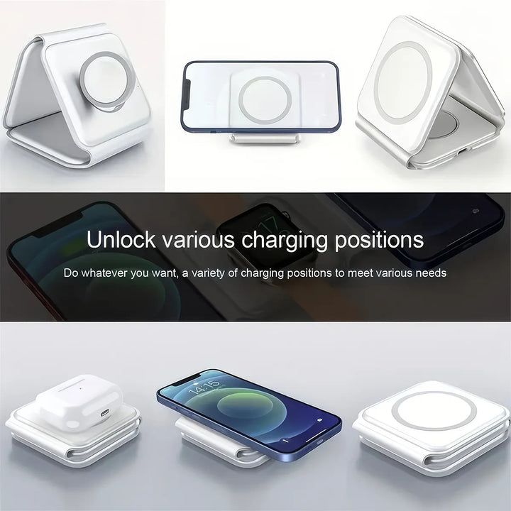 3-in-1 Magnetic Wireless Charging Stand