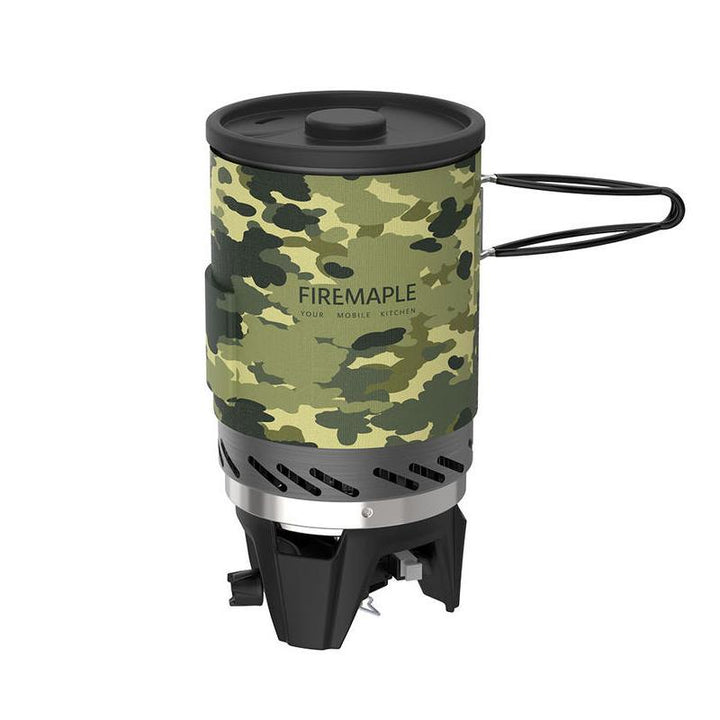 Camouflage Camping Gas Stove Cooking System