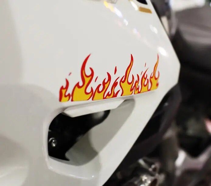 Vinyl Fire Stickers for Car, Motorcycle & Laptop