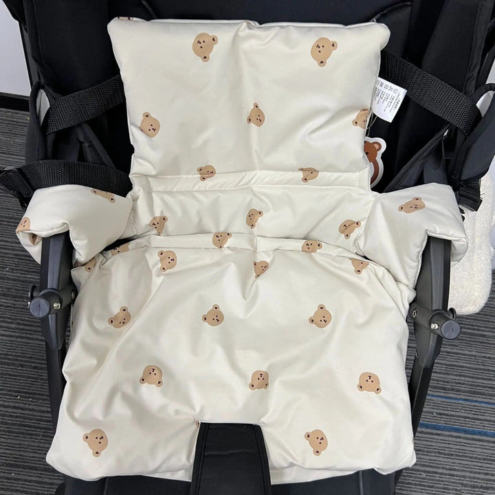 Portable Baby Dining Chair Cushion with Non-Slip Design and Animal Motifs