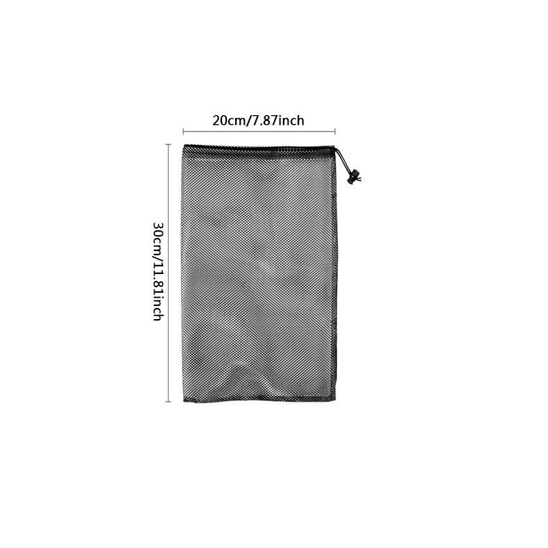 Multipurpose Nylon Mesh Drawstring Storage Bag for Home and Travel