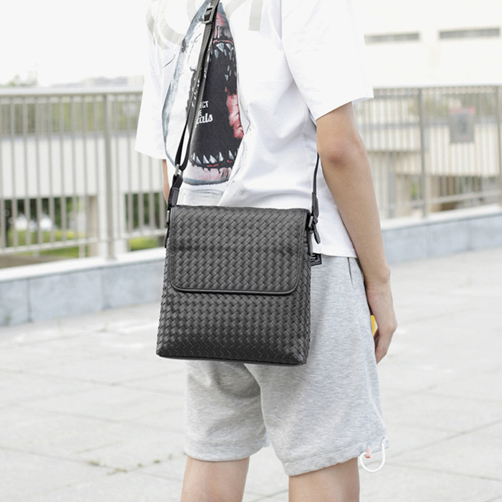 Woven Men's Fashion Casual Shoulder Bag