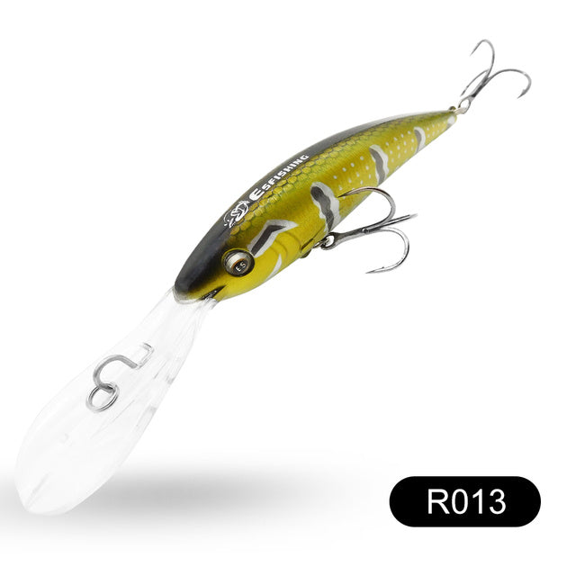 Yuantou Road Subhard Bait Floating Long Tongue Plate 90mm16g