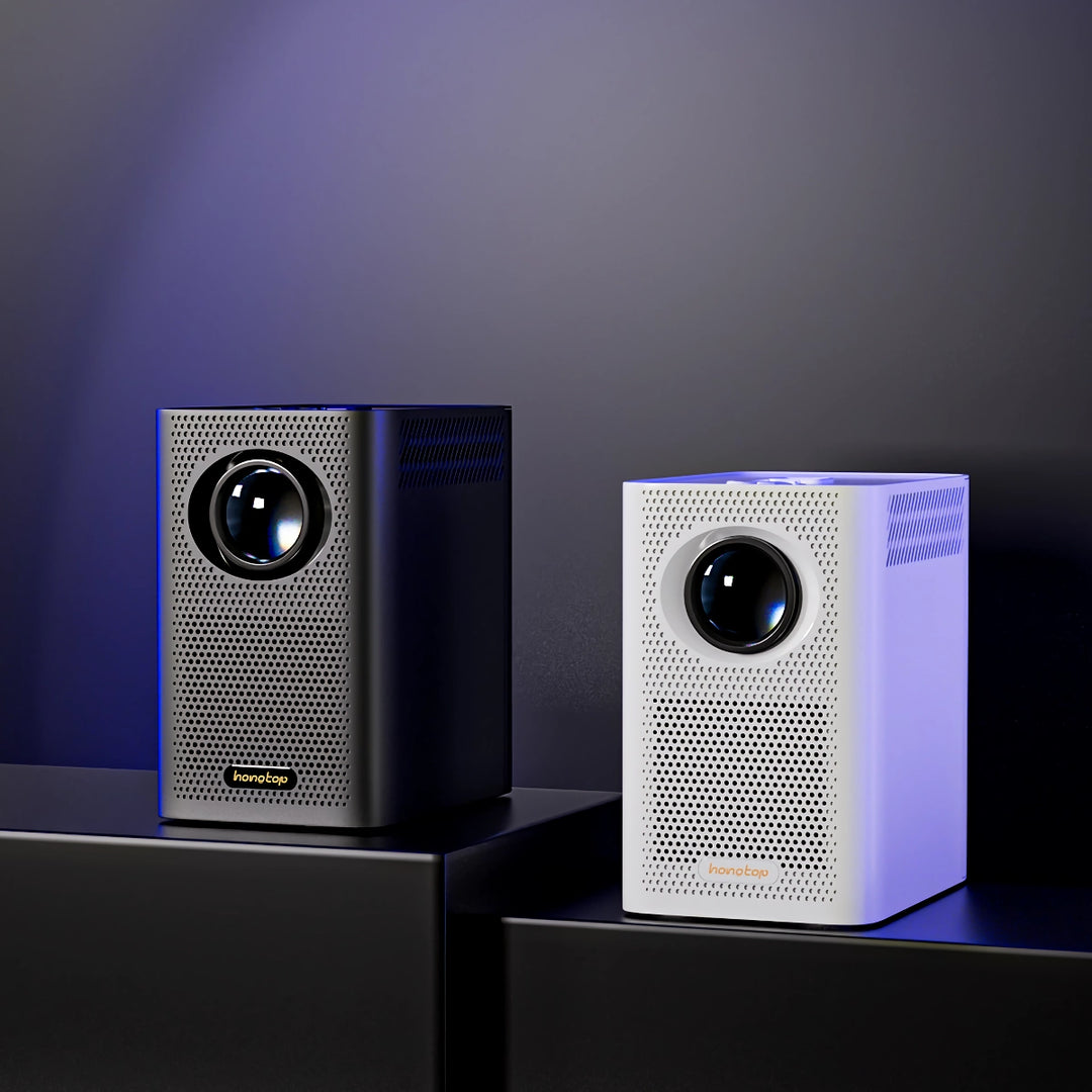 Portable 4K Mini Projector with LED, BT, and WIFI