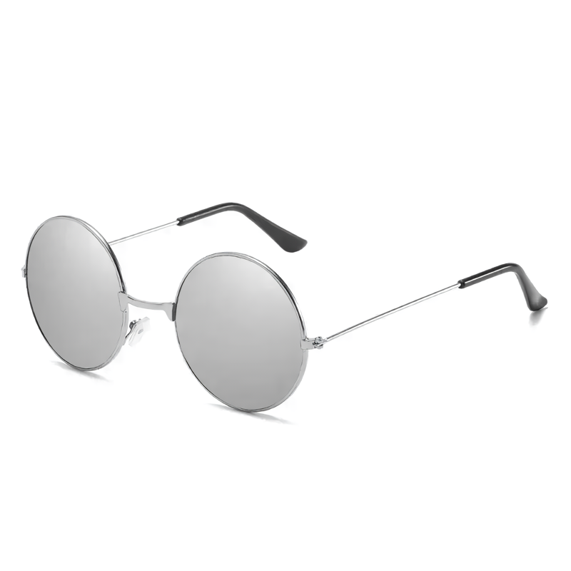 Stylish Retro Round Metal Sunglasses