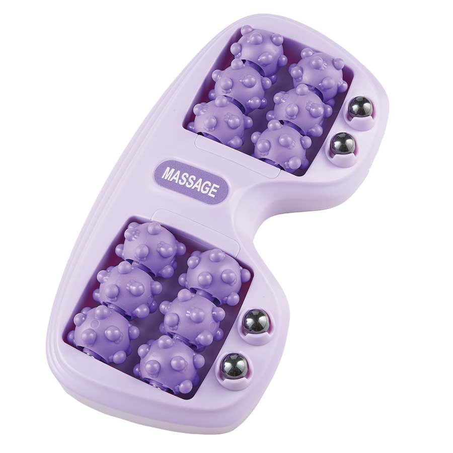 Dual Foot Massager Roller with ABS Plastic & Magnetic Beads