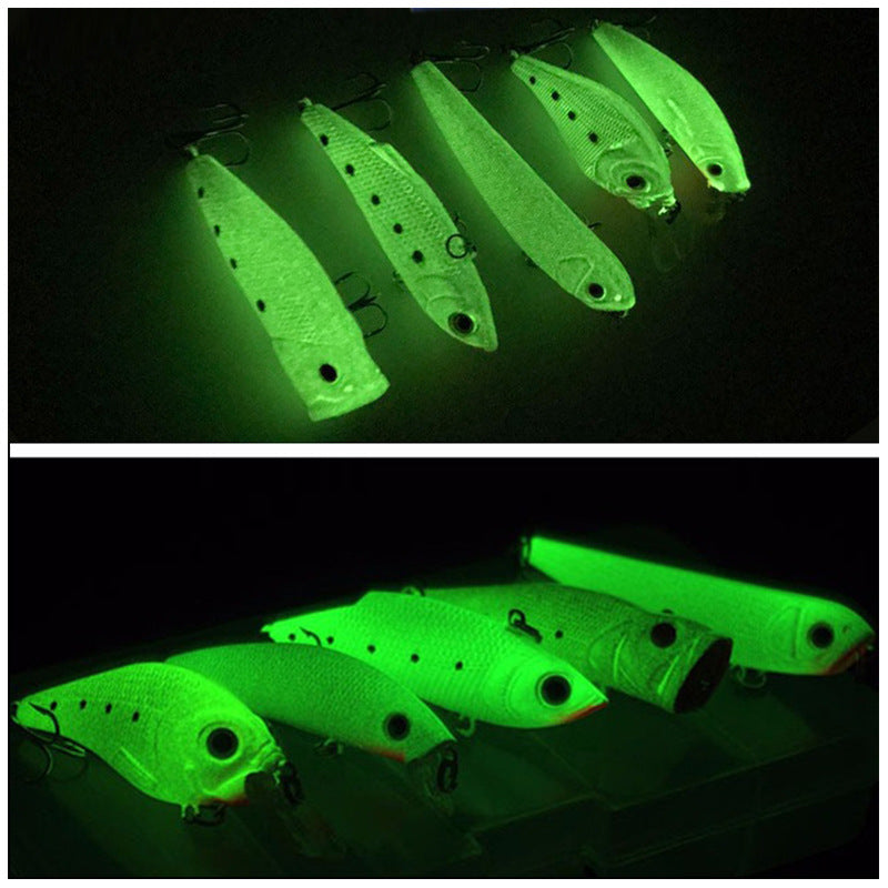 3D Fluorescent Simulation Submerged Luminous Hard Bait Fishing Gear