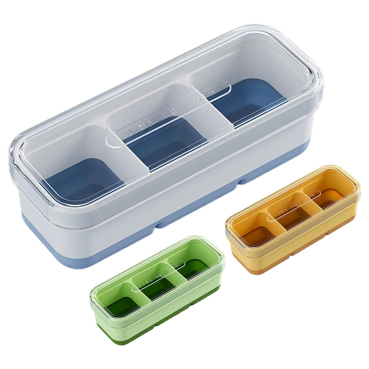 Square Ice Cube Tray with Lid for Perfect Cocktails