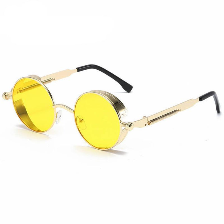 Round Metal Steampunk Sunglasses