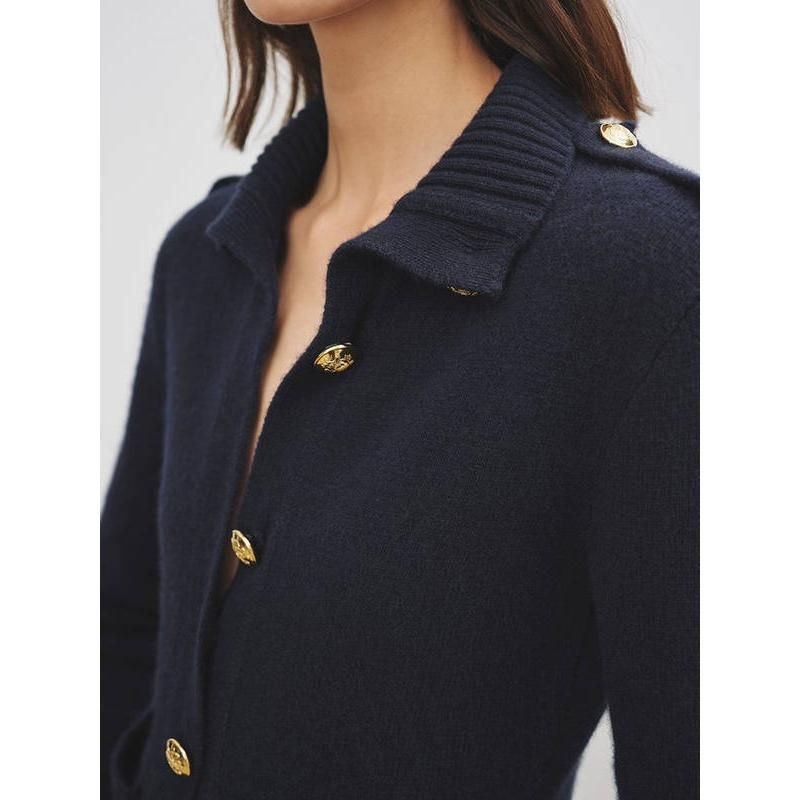 Classic Wool Cashmere Cardigan for Women