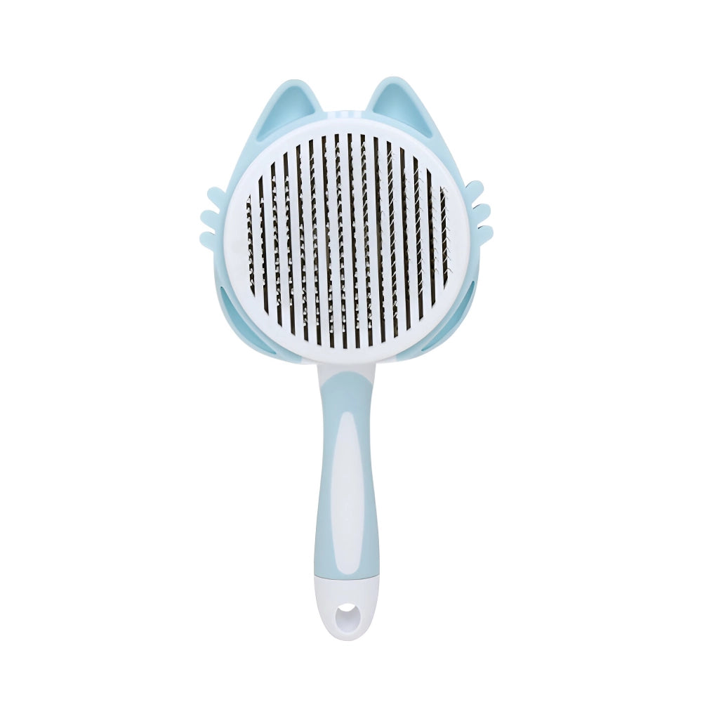 Self-Cleaning Pet Grooming Brush - Dog & Cat Hair Remover