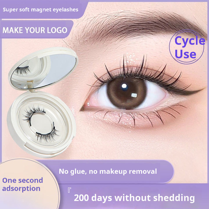 One-piece Mom Girl Style Soft Magnetic Suction Eyelash Integrated Soap Holder