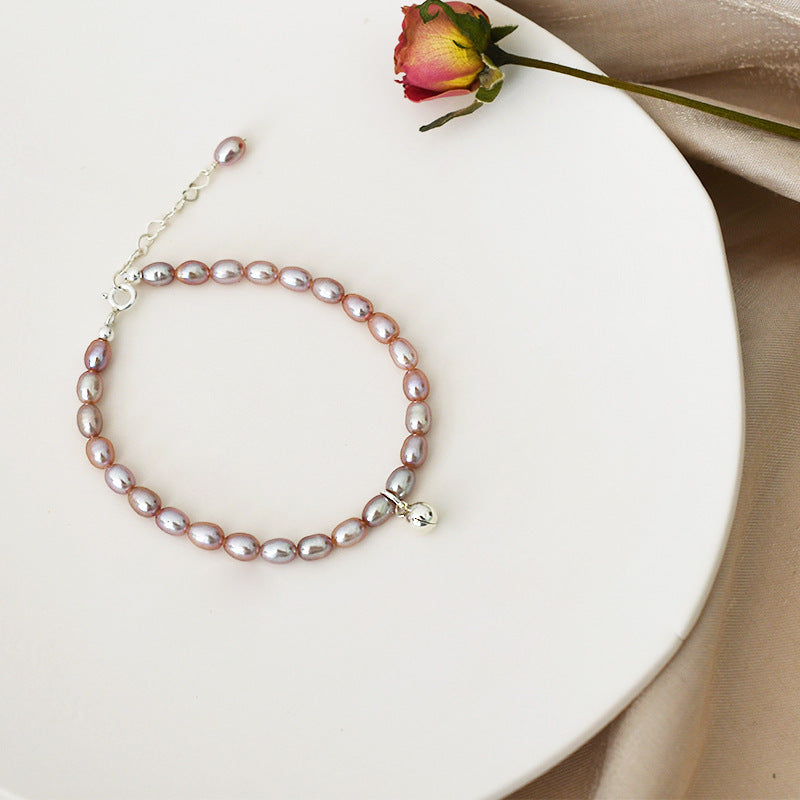 Freshwater Pearl Bead Bell Bracelet