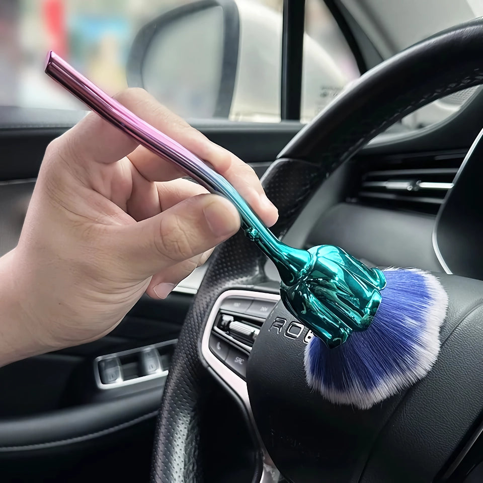 Universal Car Detailing Brush with Soft Bristles