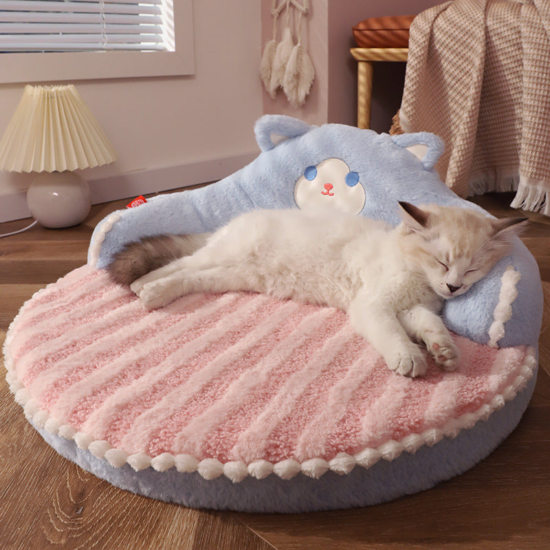 Bear Shaped Cozy Cat & Small Dog Bed