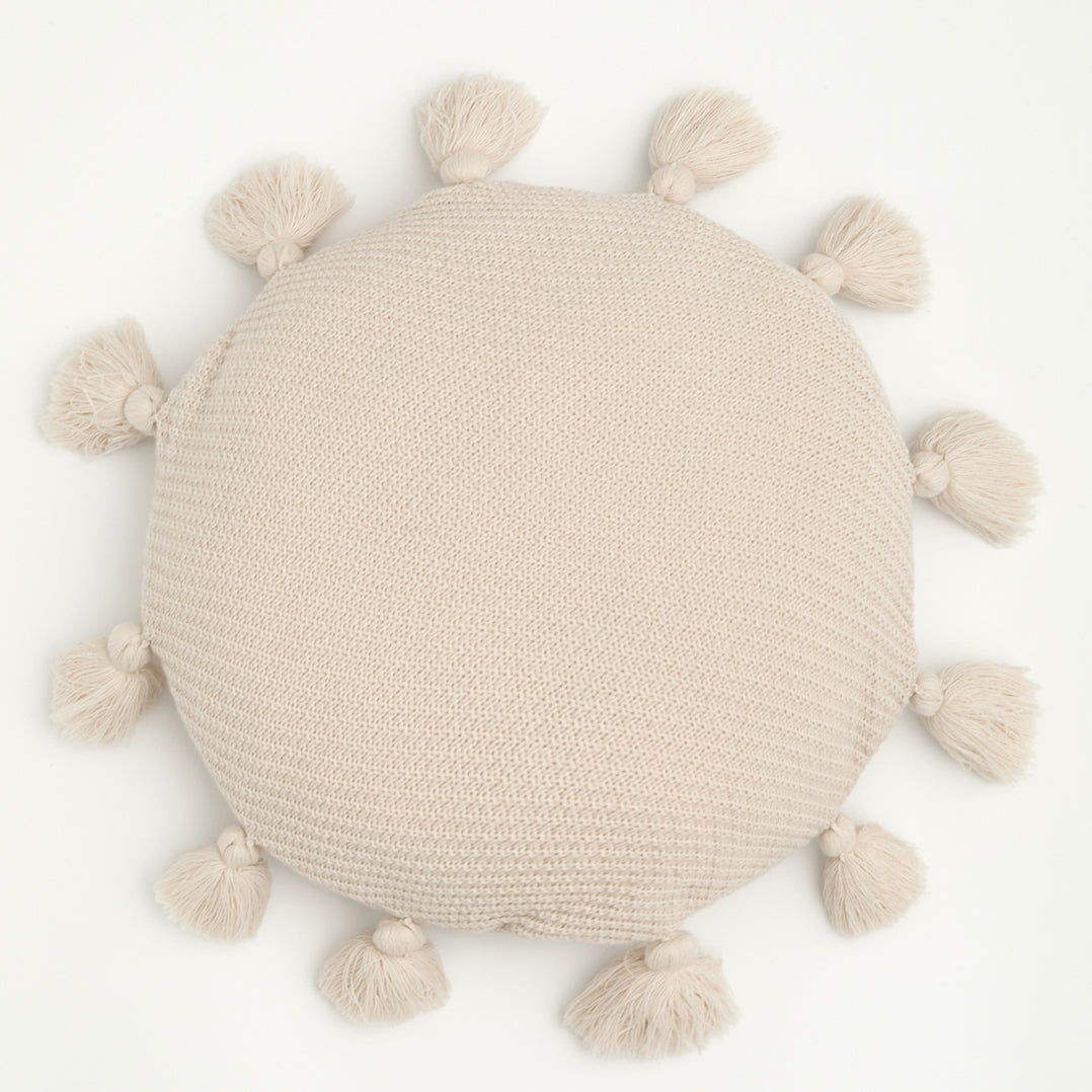 Fluffy Kawaii Tassel Round Seat Cushion