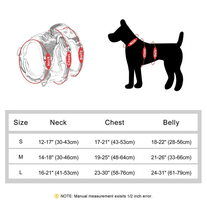 Adjustable Reflective Nylon Dog Harness for Training