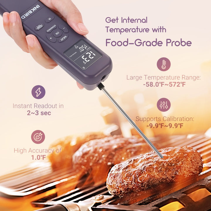 Handy Meat Thermometer with IR Detector