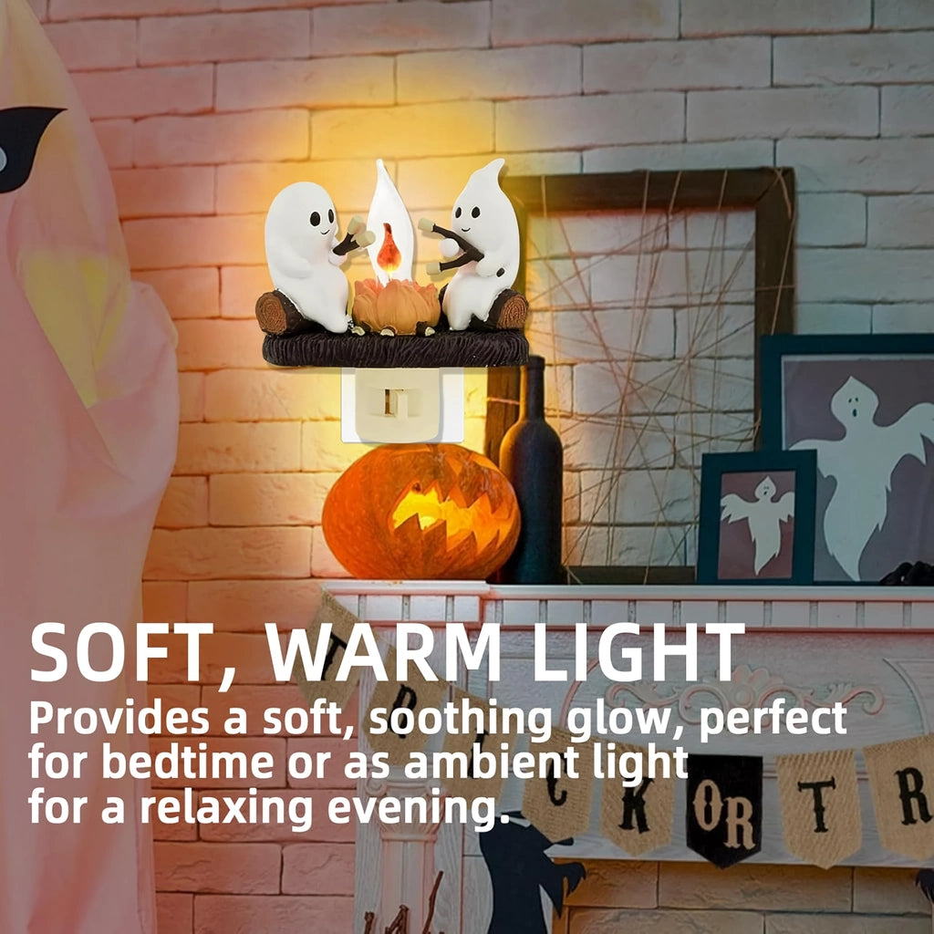 Halloween Ghost Campfire Night Light