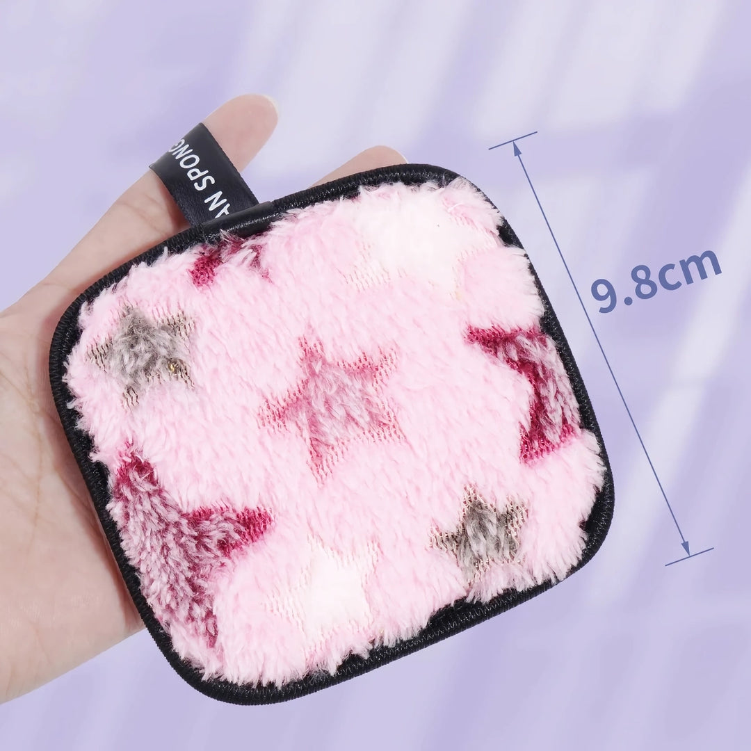 Washable Microfiber Makeup Remover Puff Towel