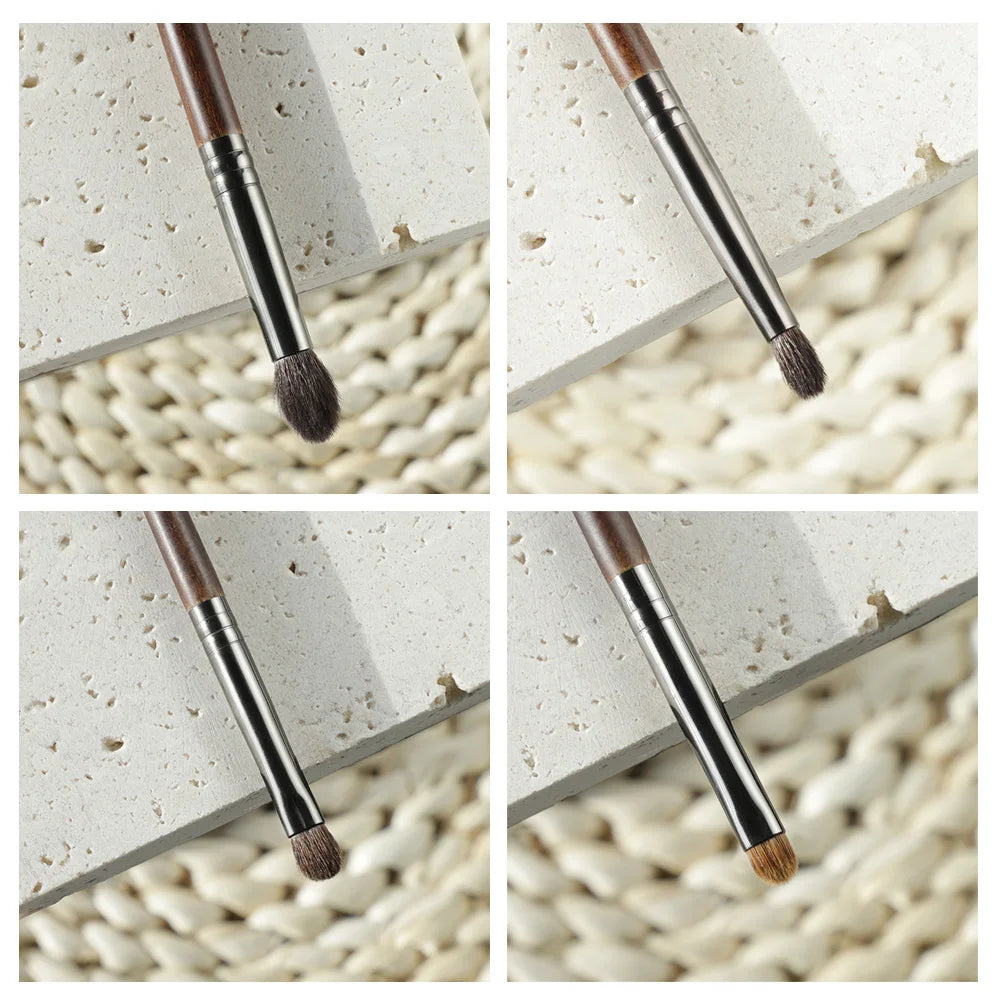 Premium 4-Piece Eyeshadow Brush Set - Blending, Precision, and Smudge Makeup Brushes