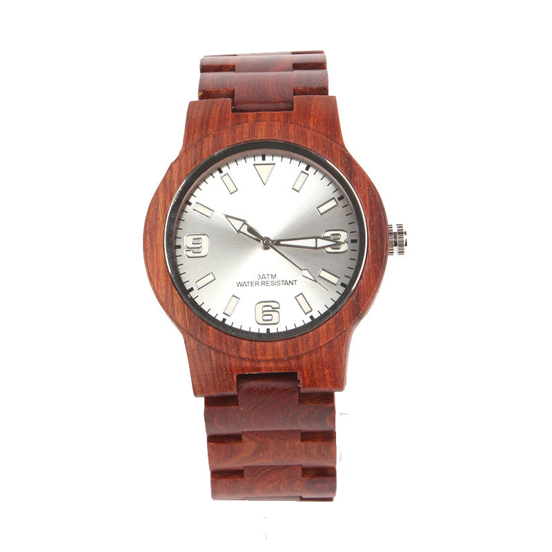 Bamboo quartz watch