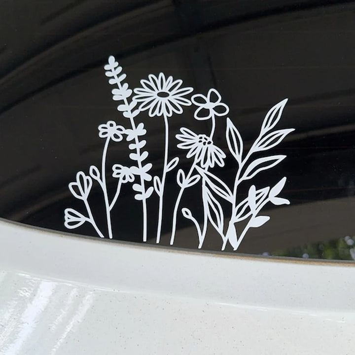 Wildflower Vinyl Car Stickers