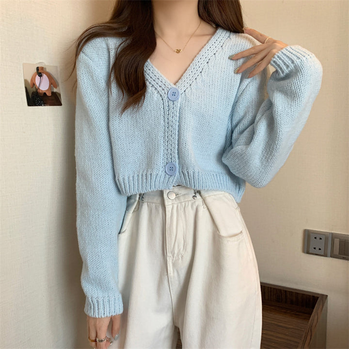 Women's Knitted Cardigan Short Sweater