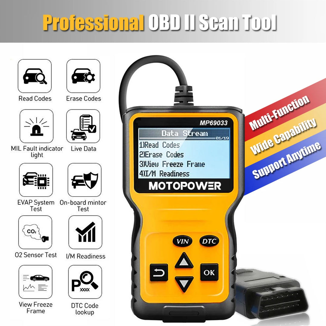 Universal OBD2 Scanner for Car Engine Diagnostics