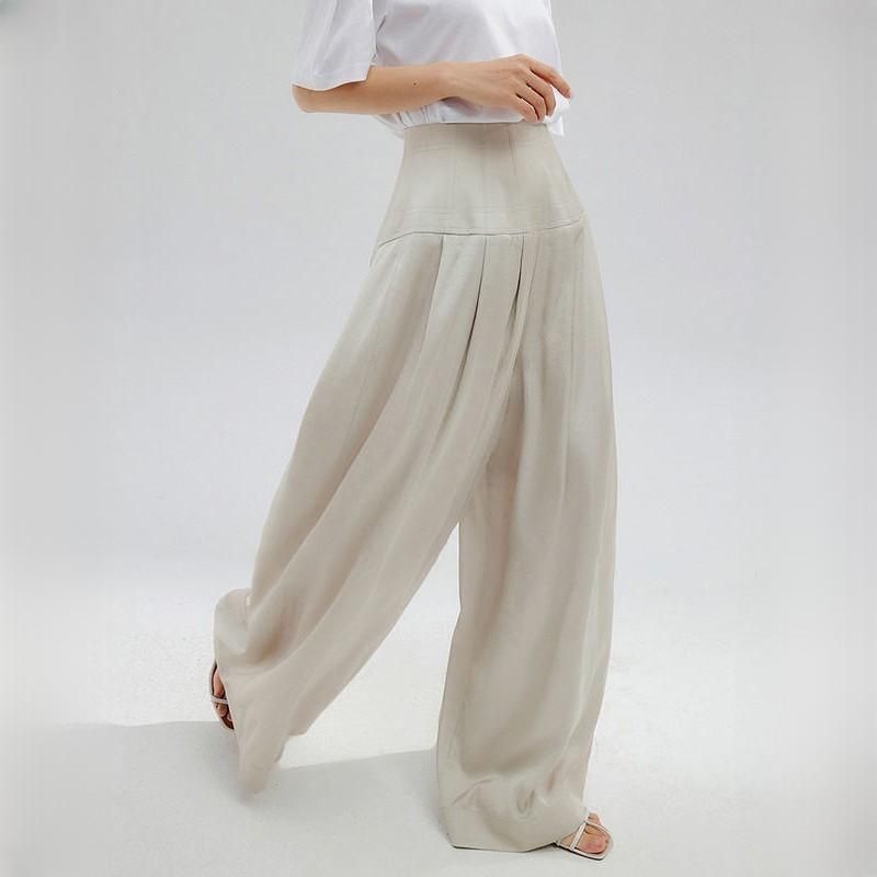 High Waist Wide Leg Casual Trousers for Women