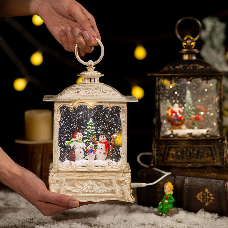 Christmas Crystal Ball Music Box Decoration