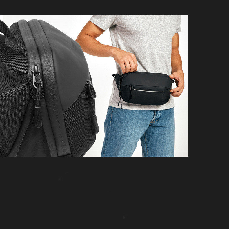 Men's Waist Bag Korean Version Functional Multi-function Expandable Messenger