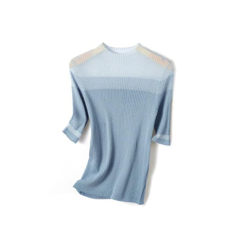 Elegant Half Sleeve Knitted Top for Women