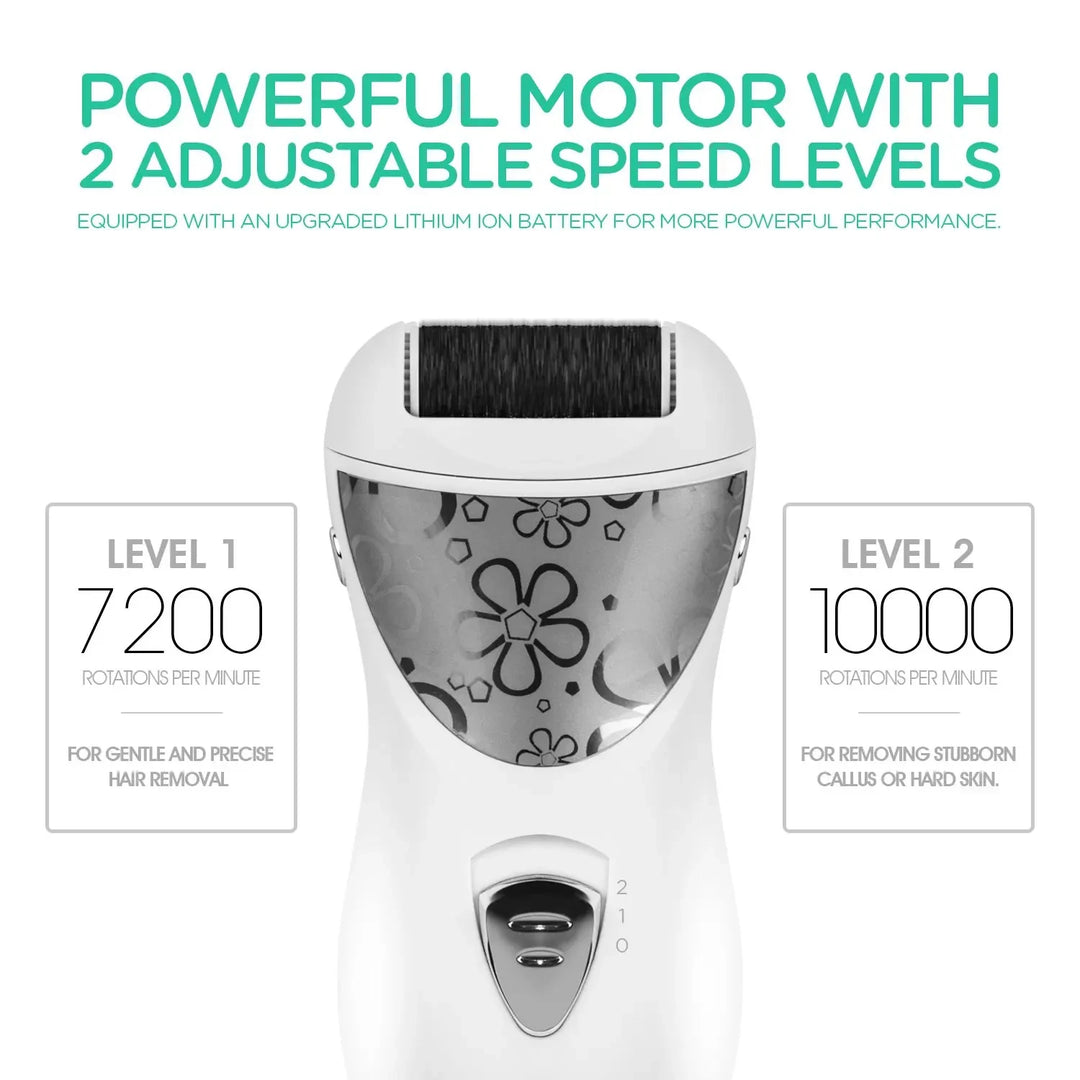 Rechargeable 3-in-1 Epilator & Callus Remover for Women