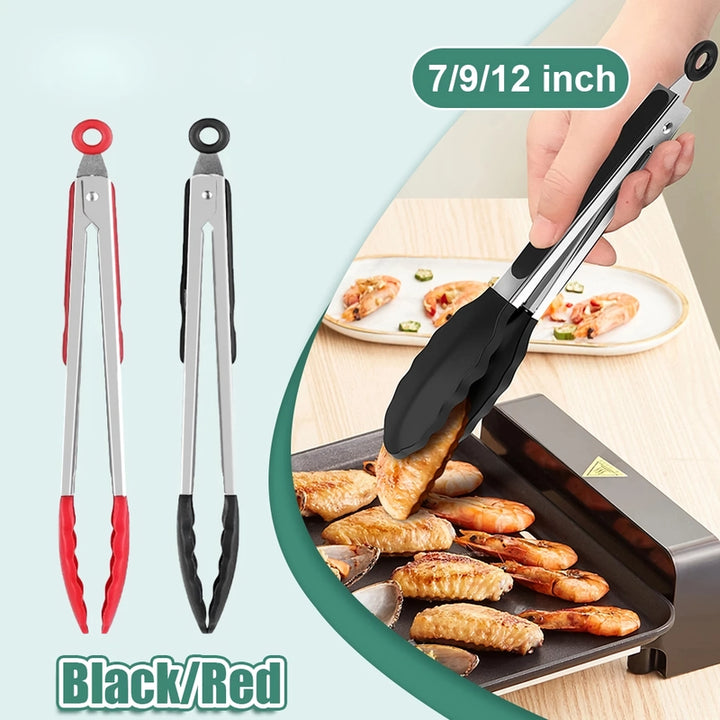 Silicone BBQ Grilling Tongs