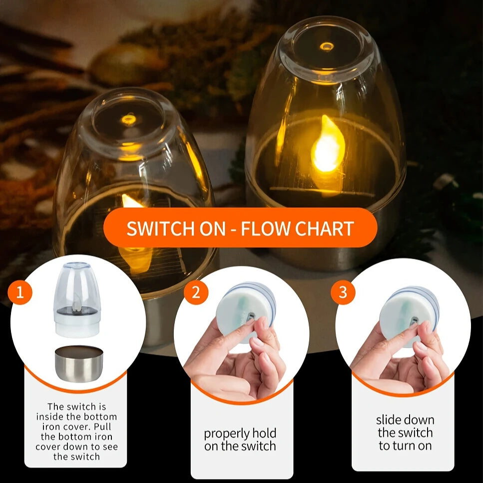 Solar LED Candle Lantern