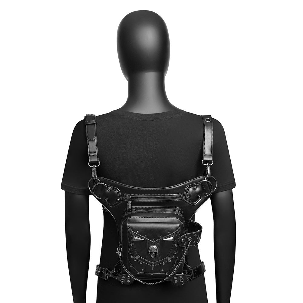 Punk Motorcycle Skull Chain Women's Crossbody Bag