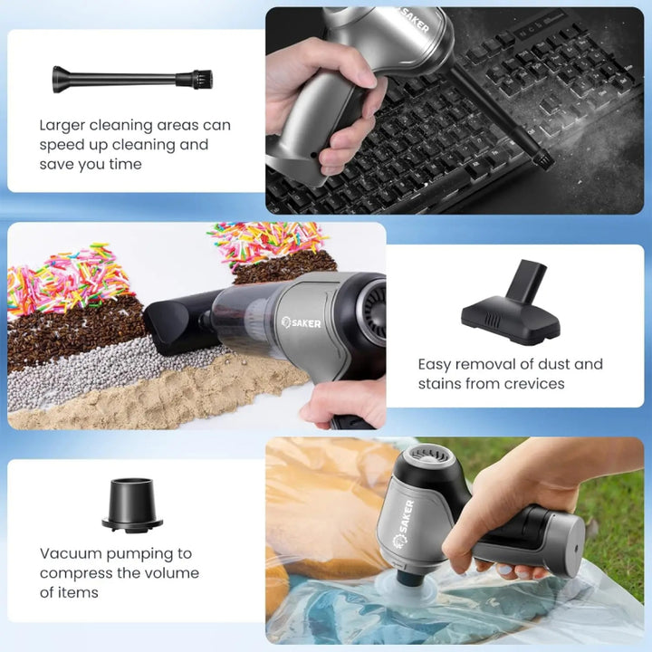 3-in-1 Mini Handheld Vacuum Cleaner