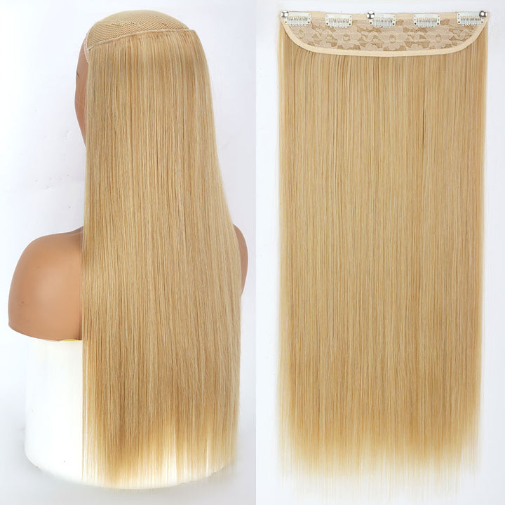 Synthetic Long Straight Hair Clips-in Extensions