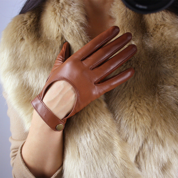 Touch screen gloves 19cm pure sheepskin