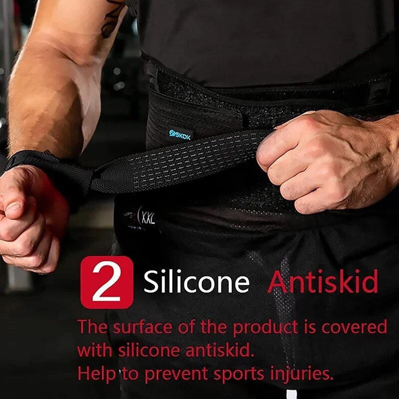 Adjustable Non-slip Weightlifting Wrist Straps for Gym and Fitness
